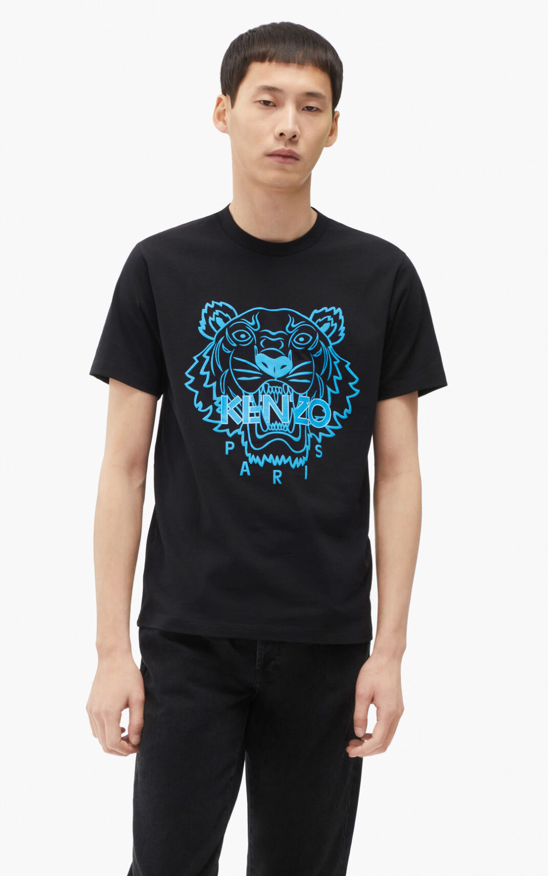 Kenzo Tiger T Shirt Black For Mens 3762KPCGZ